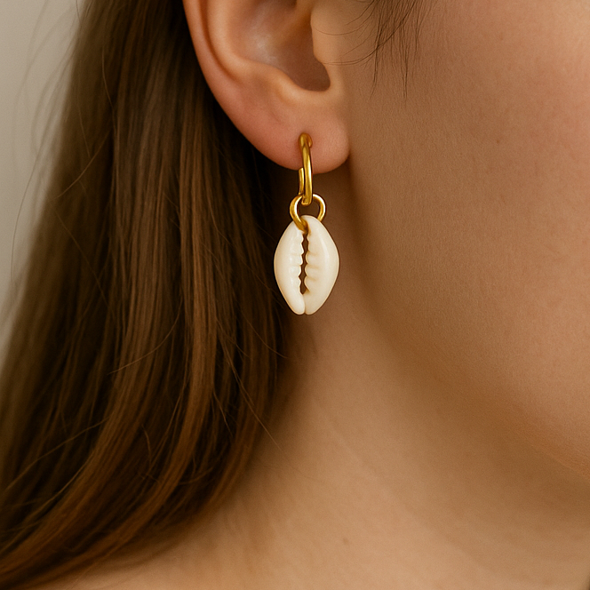 Maris Cowrie Hoops