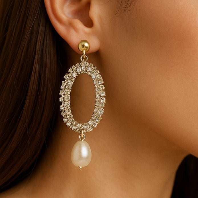 Aurora Halo Drop Earrings