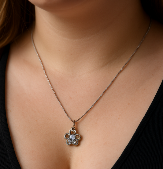 Blooming Sparkle Flower Locket