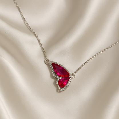 Radiant Butterfly Charm Necklace