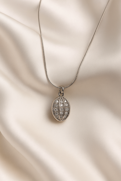 Oval Radiance Crystal Locket