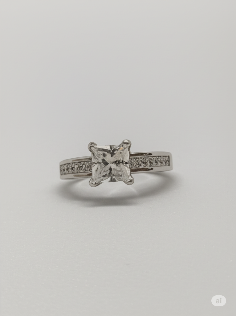 Clara CZ Princess Cut Ring