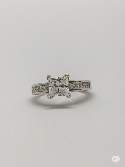 Clara CZ Princess Cut Ring