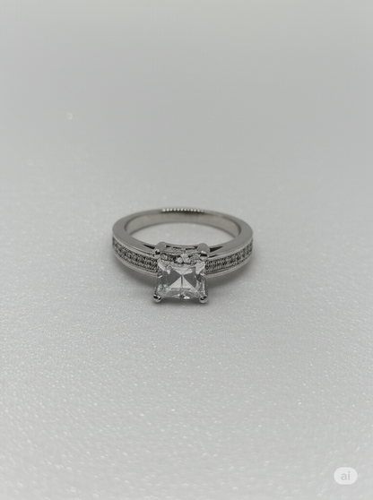 Clara CZ Princess Cut Ring