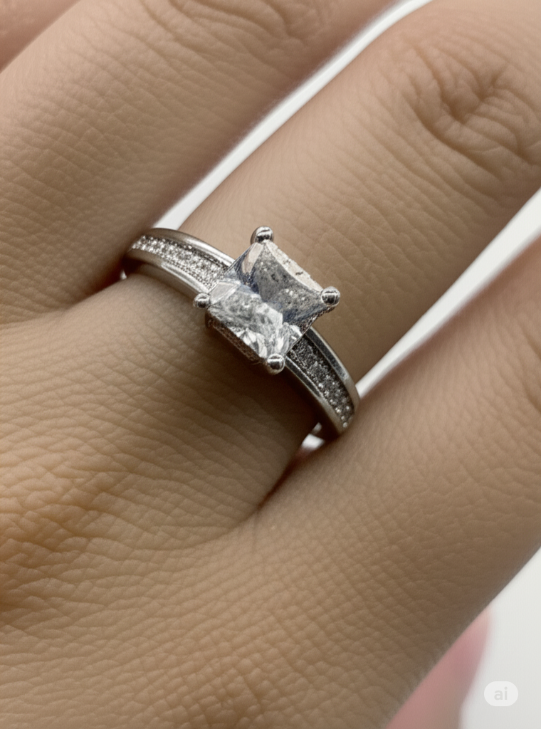 Clara CZ Princess Cut Ring