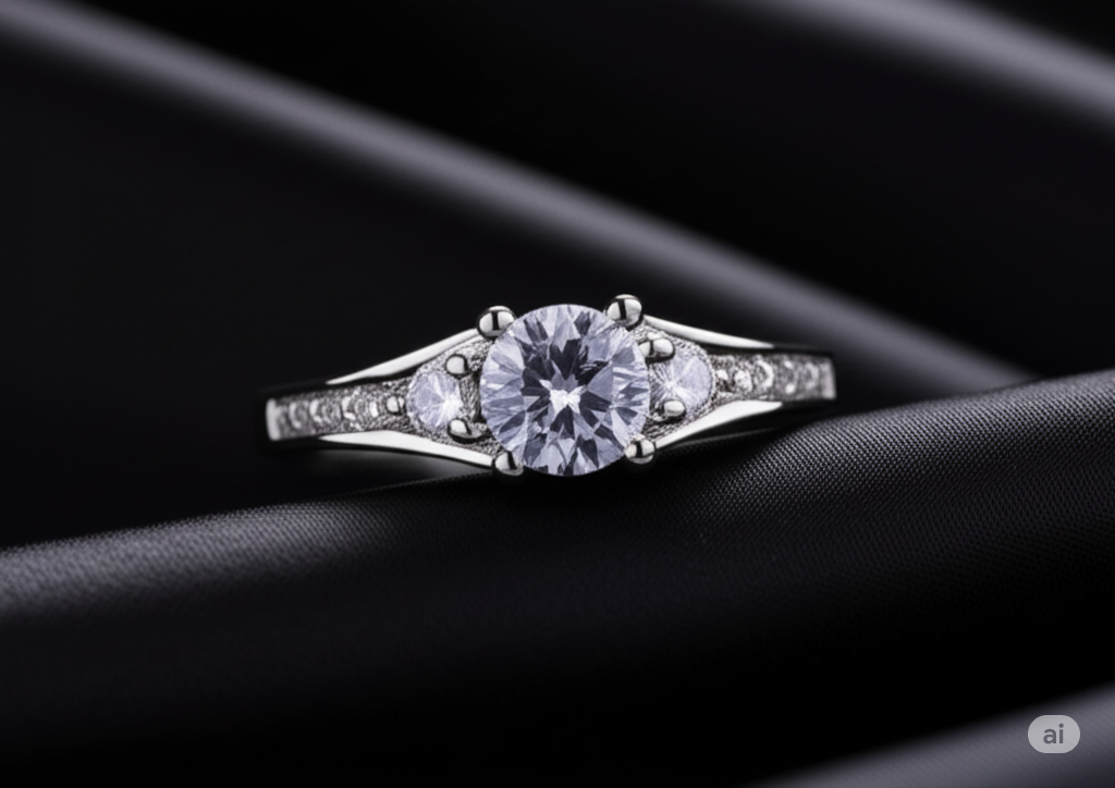 Timeless Spark Triple Stone Ring