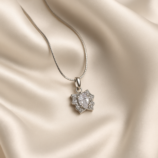 Crystal Bloom Flower Locket