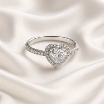 Heart Halo Ring