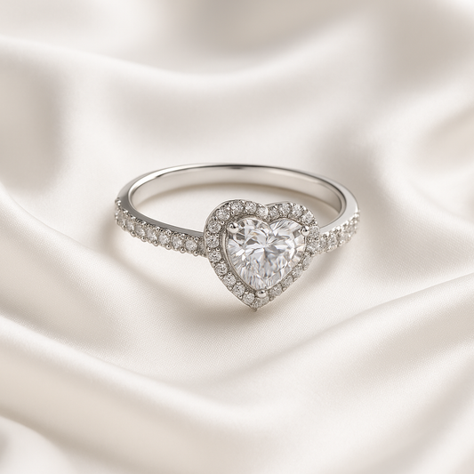 Heart Halo Ring