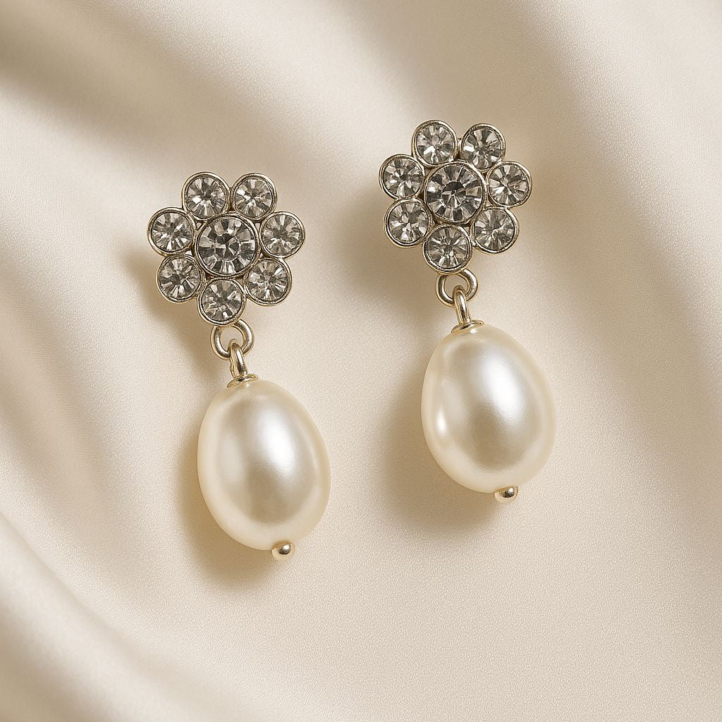 Celestine Blossom Pearl Earrings