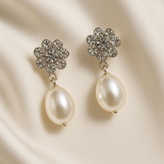 Celestine Blossom Pearl Earrings