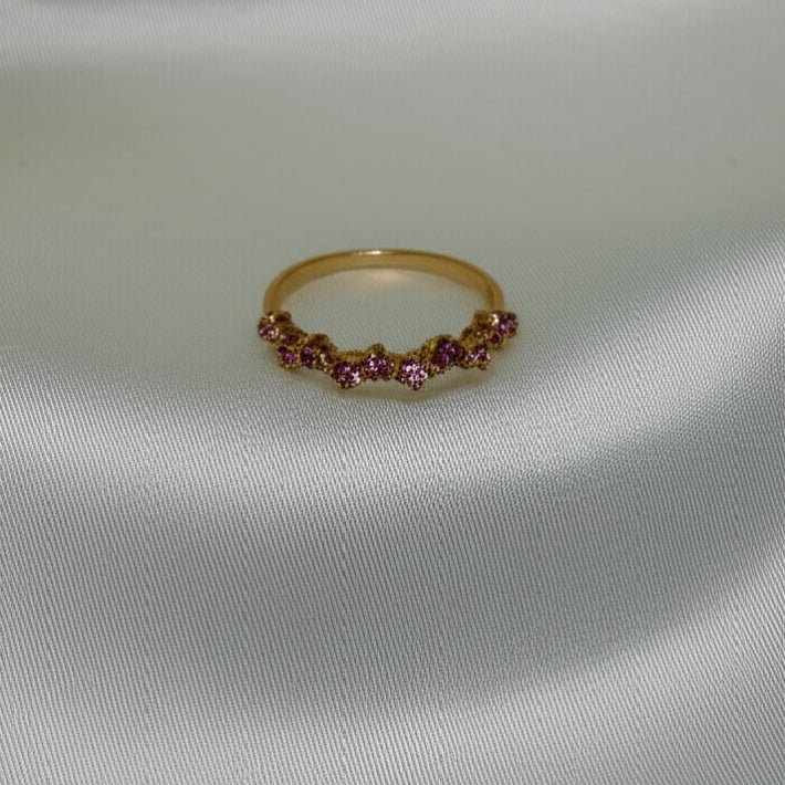 Aurora Crystal Stacking Ring