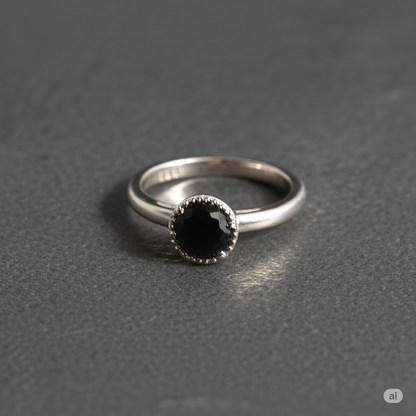Midnight Lily Ring