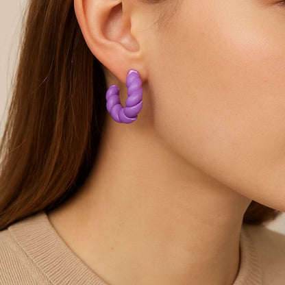 TwistAura Lilac Hoops
