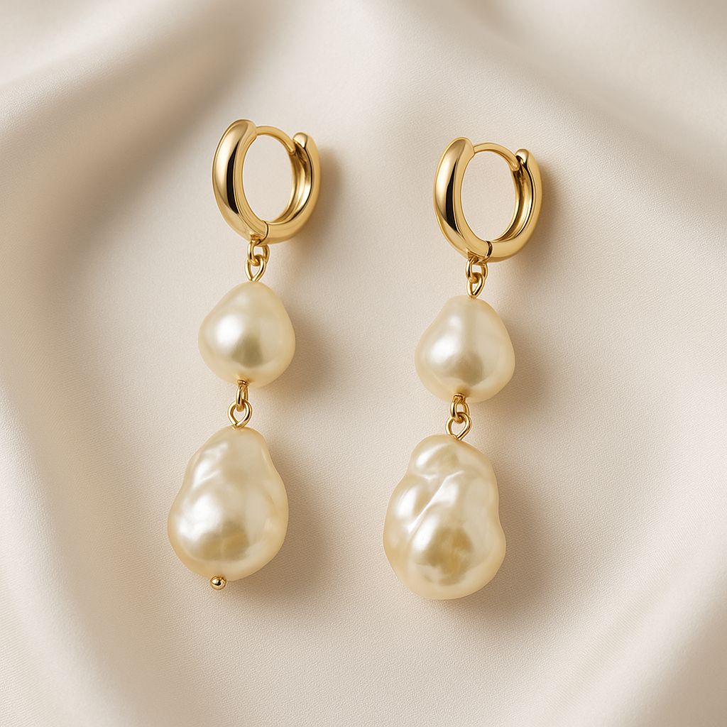 Lunara Baroque Drop Earrings