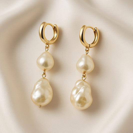 Lunara Baroque Drop Earrings