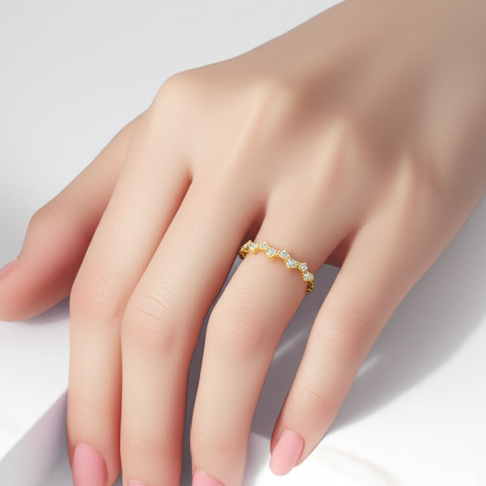 Aurora Crystal Stacking Ring