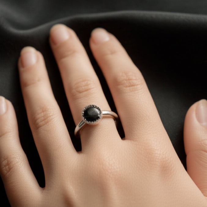 Midnight Lily Ring