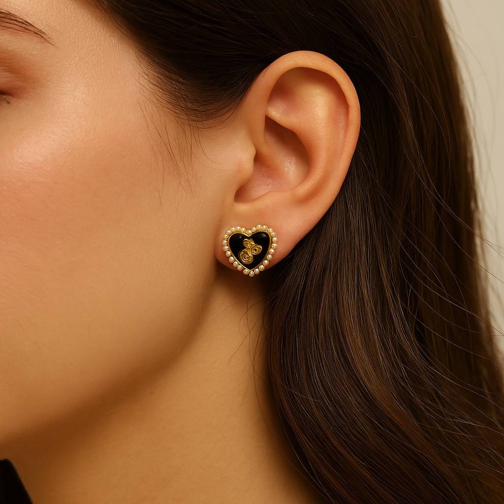 Aurelia HeartBear Studs