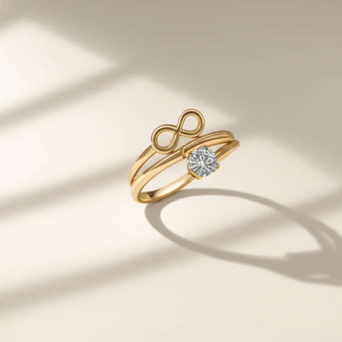 Infinity Twirl Ring