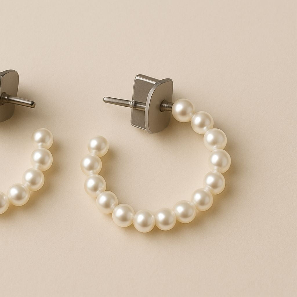 Serenya Pearl Hoops