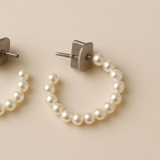 Serenya Pearl Hoops