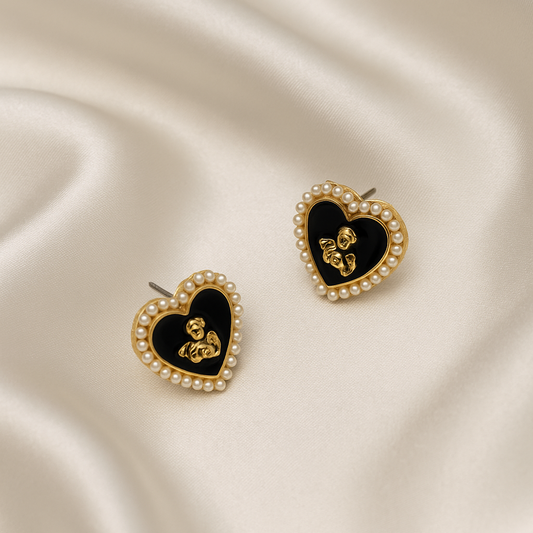 Aurelia HeartBear Studs