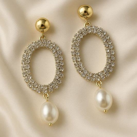 Aurora Halo Drop Earrings