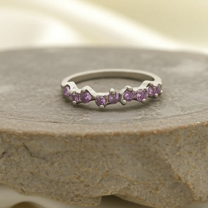 Aurora Crystal Stacking Ring