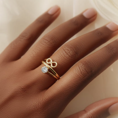 Infinity Twirl Ring