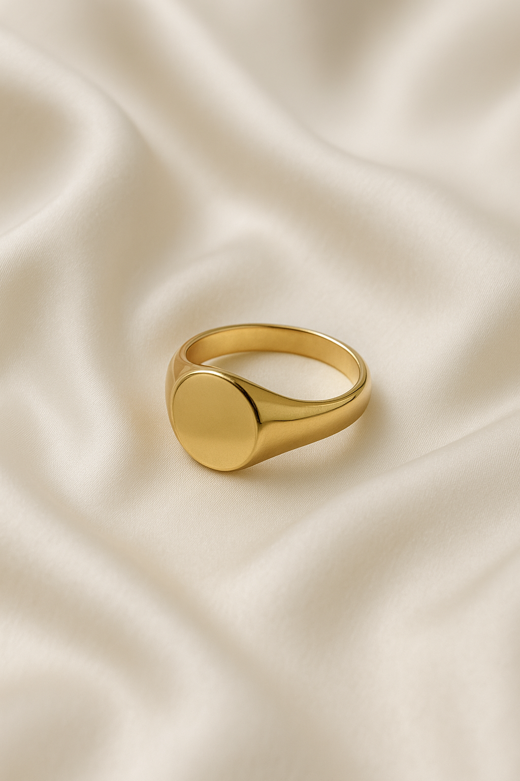 Classic Gold-Tone Signet Ring
