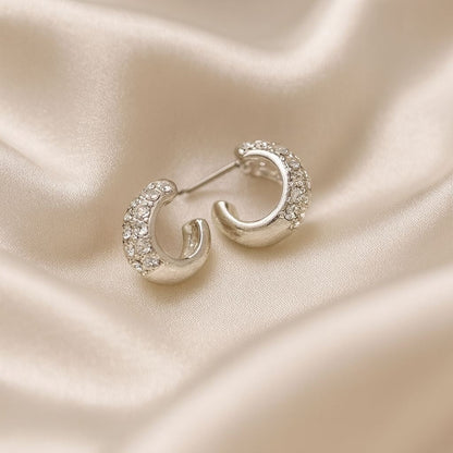 Crystal Glow Hoop Earrings