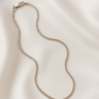 Luxe Shine Flat Chain Necklace