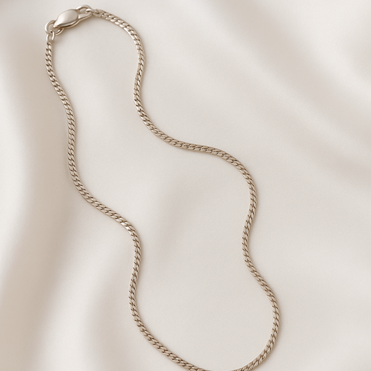 Luxe Shine Flat Chain Necklace