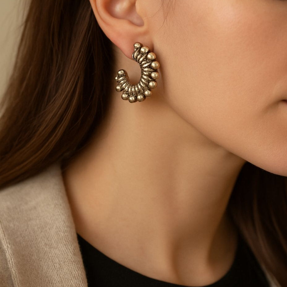 Orbital Loop Hoop Earrings