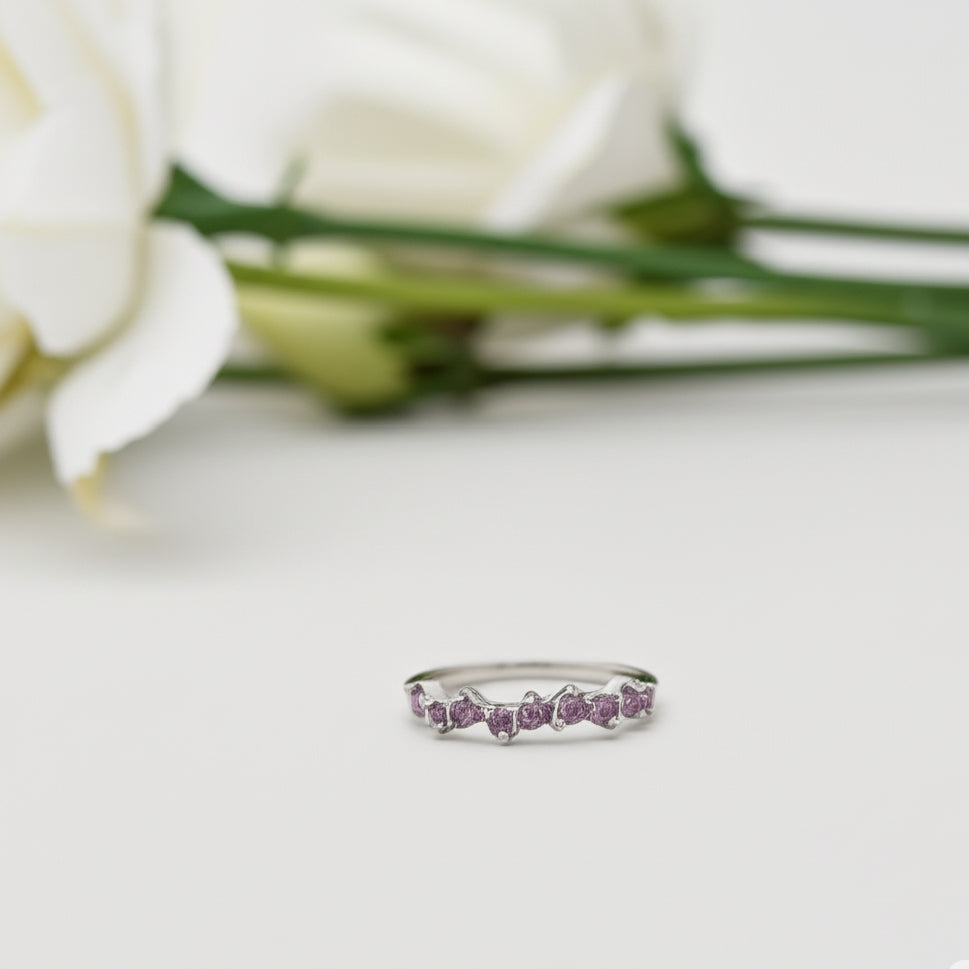 Aurora Crystal Stacking Ring